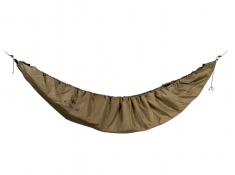 2 w 1: Podkład termiczny do hamaków połączony z poncho, Underquilt-Poncho - Brązowy(brązowy)