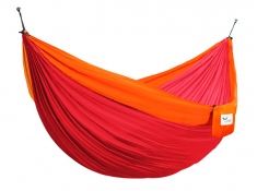 Hamak turystyczny dwuosobowy Parachute, PAR2 - czerwono-pomarańczowy(PAR256)
