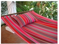 Wide hammock with spreader bars, HSL - Lava(218)