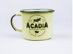 Kubek emaliowany, U.S.National Parks 650 ml - zielony(Acadia)