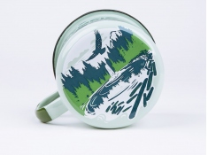 Kubek emaliowany, U.S.National Parks_b - zielony groszek(0Olympic)