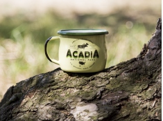 Kubek emaliowany, U.S.National Parks - zielony(Acadia)