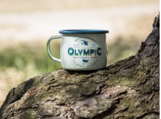 Smaltovaný hrnek, U.S.National Parks - zelený hrášek(Olympic)