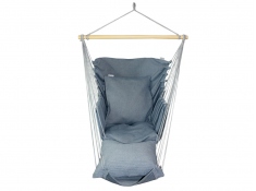 Wide hammock chair with a foot rest, HC-FR - sea color(323)