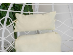 Fotel wiszący kosz kokon bujany huśtawka bujak biały, Fotel wiszący SW007 - white + poduszki