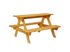 Stół piknikowy z ławeczkami drewniany dla dzieci impregnowany, 0000009999