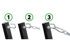 Stelaż na hamak dwuosobowy do 220kg metalowy grafitowy, 0000008196