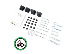 Stelaż na hamak dwuosobowy do 220kg metalowy grafitowy, 0000008196