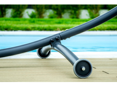 Stelaż na hamak mobilny na kółkach stojak ogrodowy grafitowy, 0000011652