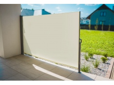 Markiza boczna parawan osłona roleta taras 300x180 beżowa, 0000009831