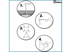 Żagiel przeciwsłoneczny parason daszek 3,6 x 3,6 m beżowy, 0000001300$BEZ