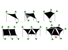 Żagiel przeciwsłoneczny parason daszek 3,6 x 3,6 m beżowy, 0000001300$BEZ