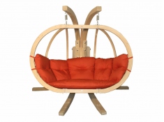Zestaw: stojak Sintra + fotel Swing Chair Double (3), Sintra + Swing Chair Double (3) - Czerwony(4)