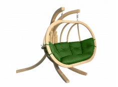 Zestaw: stojak Sintra + fotel Swing Chair Double (3), Sintra + Swing Chair Double (3) - zielony(3)
